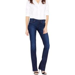 JOE'S JEANS 93VT5790 VINCENT DARK WASH BLUE SKINNY SLIM BABY BOOTCUT JEANS